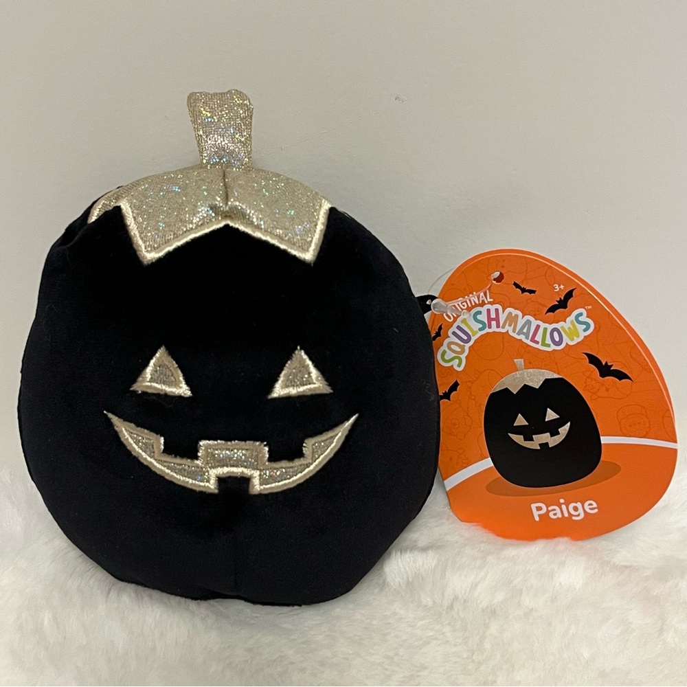 Squishmallow Paige Pumpkin 🎃, Jack o’Lantern, Halloween 👻, 4.5” New